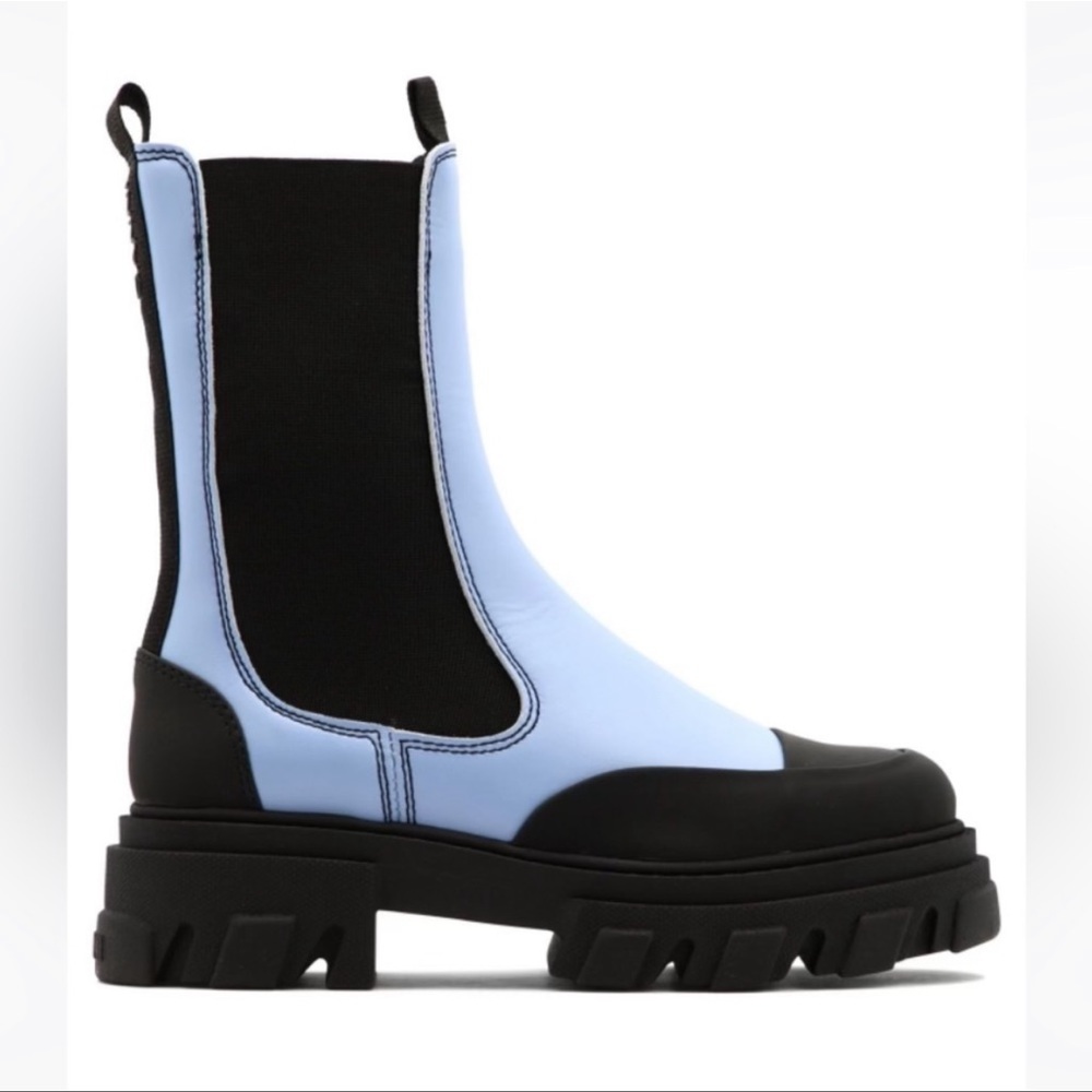 Ganni Chelsea Blue Boots
